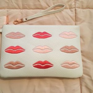 Beauty Bioscience Lip Clutch w/ rose gold zipper